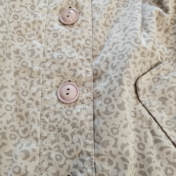 Marc by Marc Jacobs Taupe Animal Print Button Jacket - Size M - Picture 2 of 10